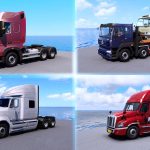MOD ETS2 – Bộ Xe Đầu Kéo Mỹ & Xe Tải Trung Quốc