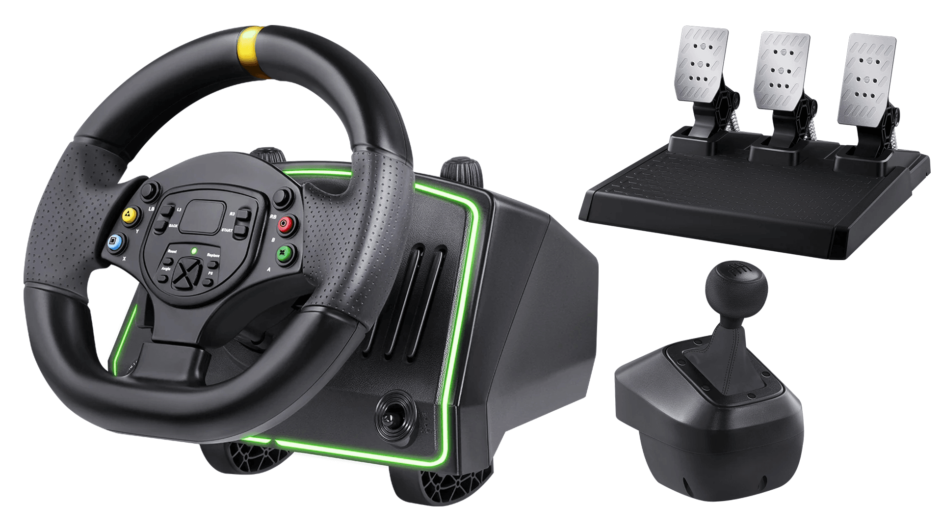 Vô Lăng Chơi Game GOG R808 Metal – Vòng Quay 1080 Độ, Kèm Hộp Số & Bàn Đạp Kim Loại Vô Lăng Chơi Game GOG R808 Metal – Vòng Quay 1080 Độ, Kèm Hộp Số & Bàn Đạp Kim Loại